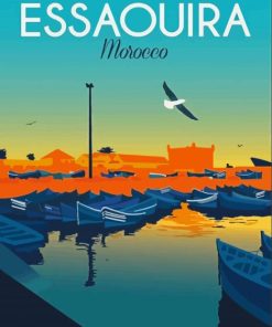 Essaouira Morocco Poster paint by number