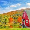 Fall Barn paint by number