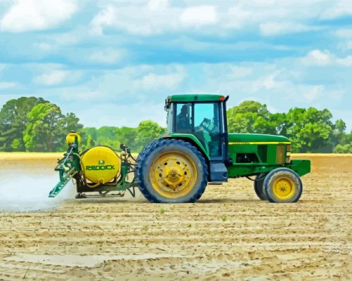 Farming And Tractor paint by number