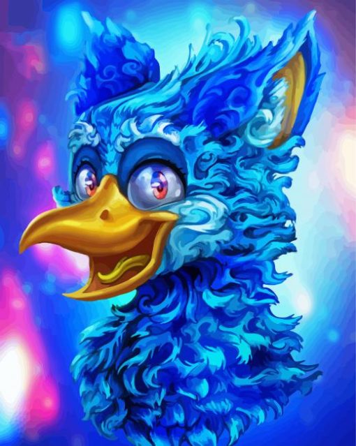Funny Bird Portrait Paint by number