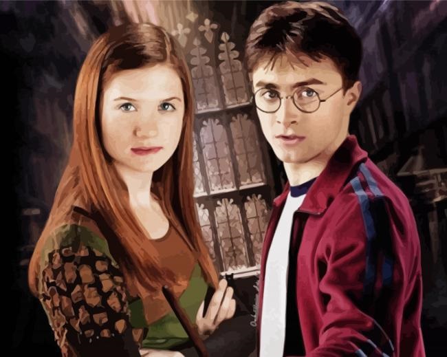 Harry And Ginny Weasley paint by number