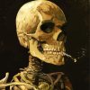 Head Of Skeleton Van Gogh paint by number