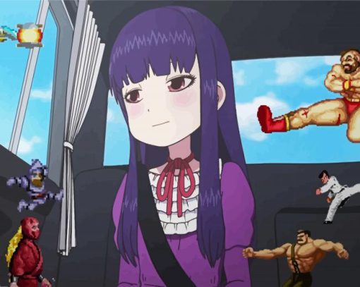 High Score Girl Anime Paint by number
