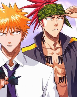 Ichigo Kurosaki And Renji Abarai paint by number