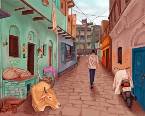 India Street paint by number