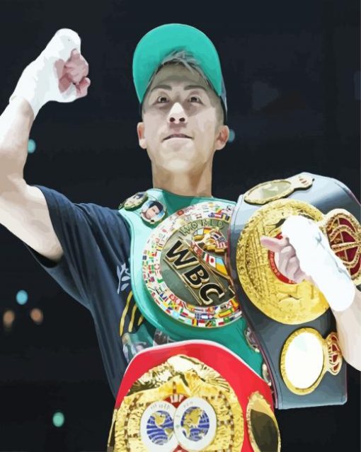 Japanese Boxer Naoya Inoue Paint by number