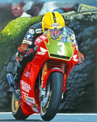 Legend Joey Dunlop Art paint by number