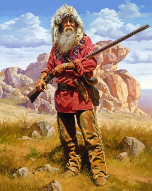 Mountain Frontiersman Art paint by number