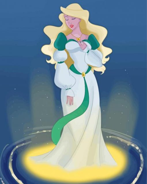 Odette The Swan Princess paint by number