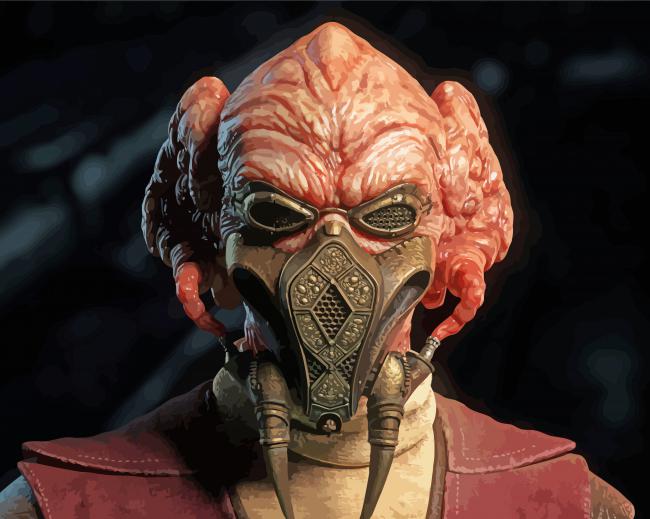 Plo Koon Character paint by number