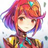Pyra Xenoblade Art paint by number
