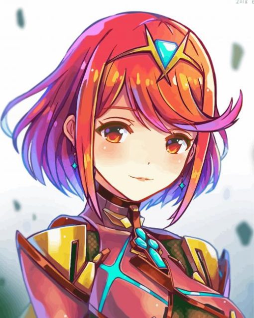 Pyra Xenoblade Art paint by number