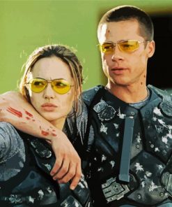Romantic Mr And Mrs Smith Illustration paint by number