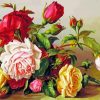 Roses Flower Bouquet Art paint by number
