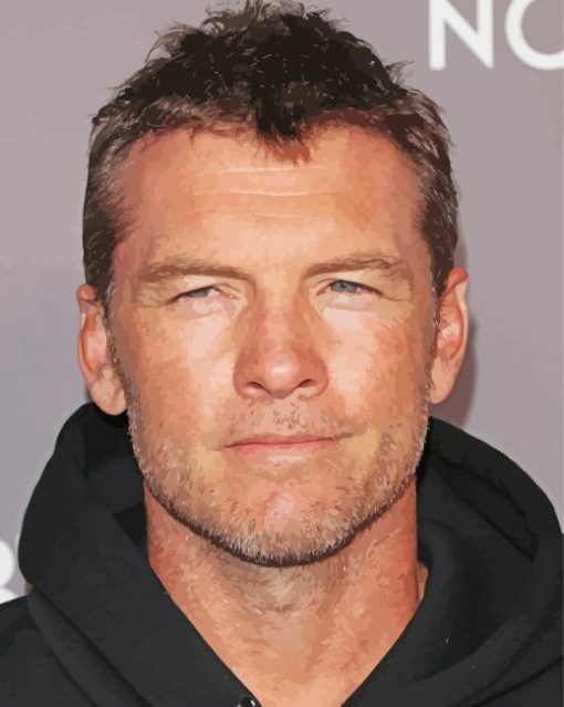 Sam Worthington Actor paint by number