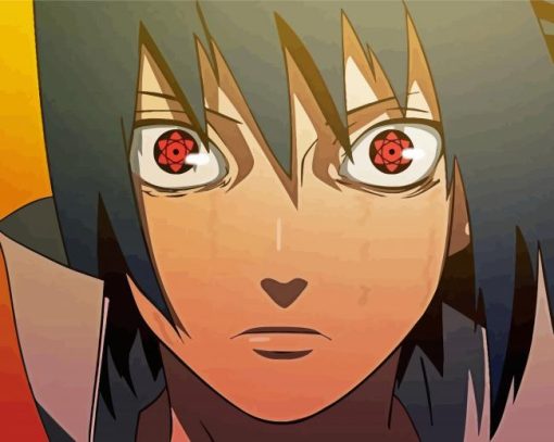 Sasuke Mangekyou Sharingan paint by number