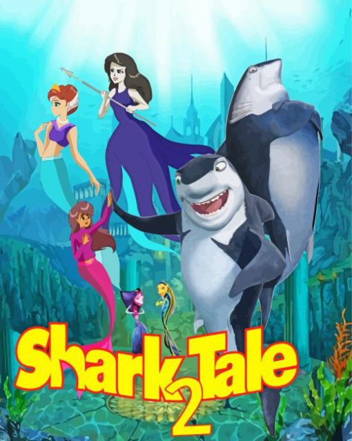 Shark Tale 2 Poster Paint by number