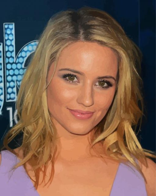 The Actress Dianna Agron paint by number