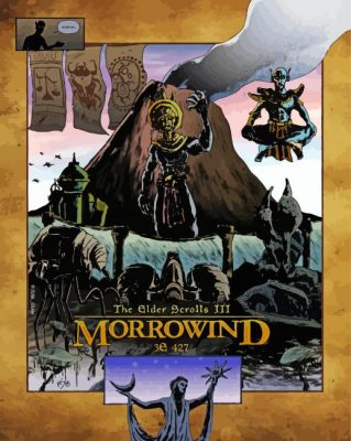 The Elder Scrolls Morrowind Poster paint by number