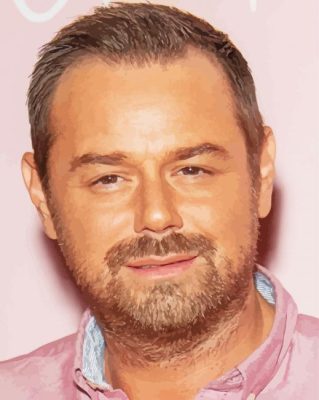 The Handsome Actor Danny Dyer Paint by number