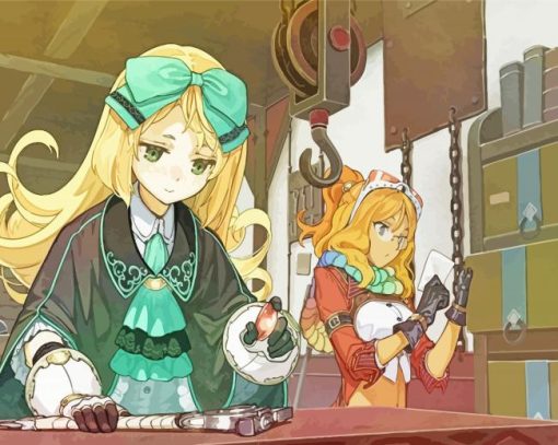 Atelier Shallie Alchemists Of The Dusk Sea paint by number