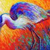 Abstract Heron Bird Art paint by number