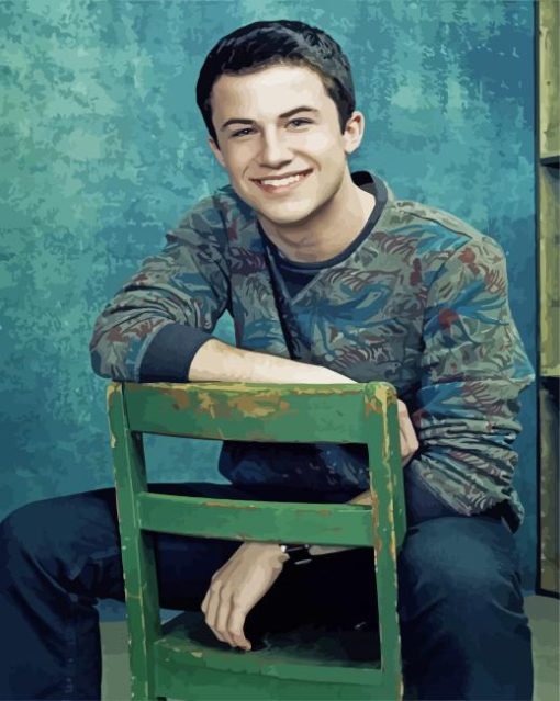 Actor Dylan Minnette paint by number