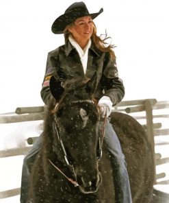 Actress Amber Marshall paint by number