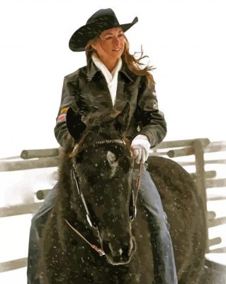 Actress Amber Marshall paint by number