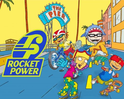 Animation Rocket Power Paint by number
