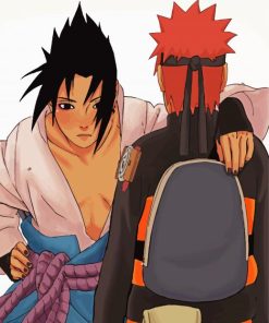 Anime Naruto VS Sasuke Evil paint by number