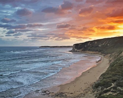 Bells Australia Beach paint by number