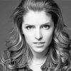 Black And White Anna Kendrick paint by number