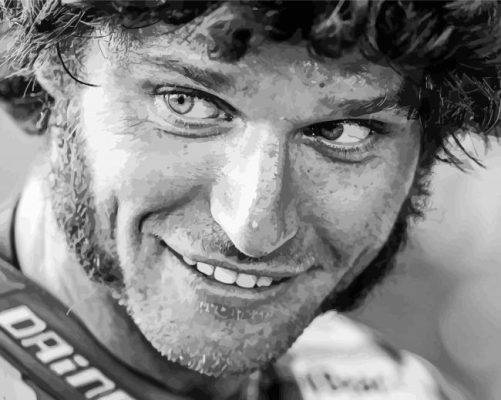 Black And White Guy Martin Paint by number