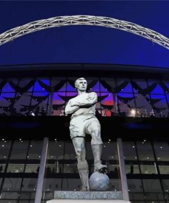 Bobby Moore Statue paint by number