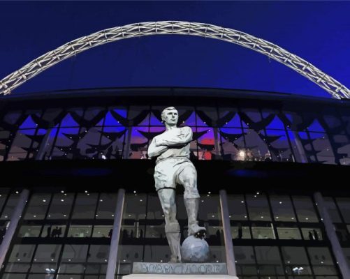 Bobby Moore Statue paint by number