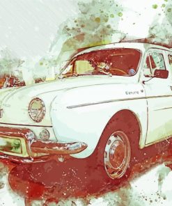 Classic Renault Car Art paint by number
