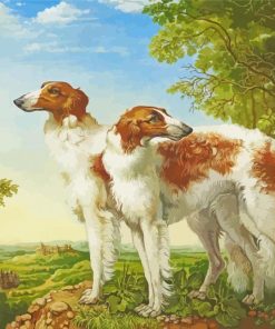Dogs With Landscape Yana Movchan paint by number
