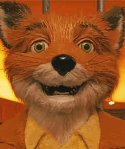 Fantastic Mr Fox Character paint by number