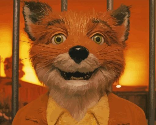 Fantastic Mr Fox Character paint by number