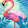 Flamingo Retro Art paint by number