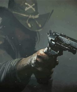 Hunt Showdown Character With Gun paint by number