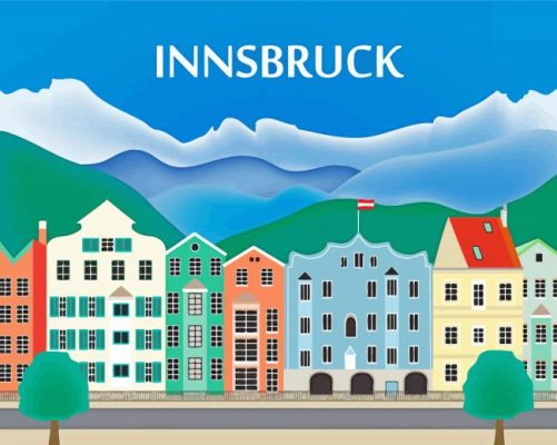 Innsbruck Poster paint by number