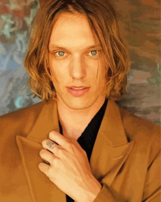 Jamie Campbell Bower English Actor paint by number