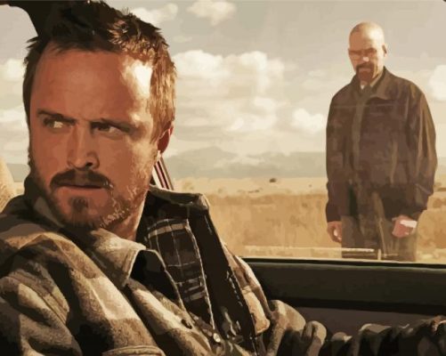 Jesse Pinkman El Camino Breaking Bad paint by number