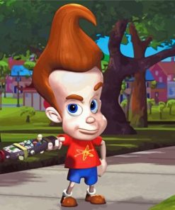 Jimmy Neutron paint by number