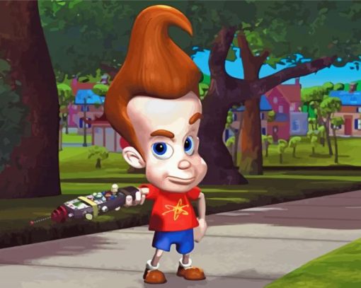 Jimmy Neutron paint by number