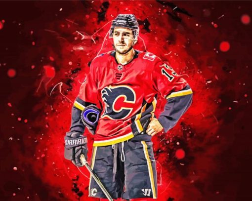 Johnny Gaudreau Calgary Flames Player paint by number