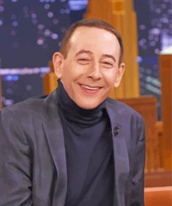 Paul Reubens Smiling paint by number