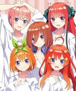 Quintessential Quintuplets Japanese Manga paint by number